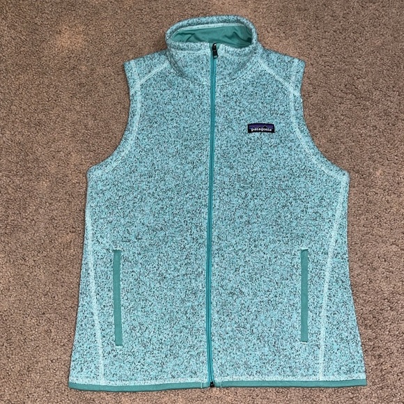 Patagonia Better Sweater Fleece Vest Knit Full Zip Lite Distilled Green Small - Picture 3 of 9
